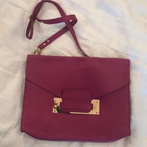 Fuchsia cross body bag!